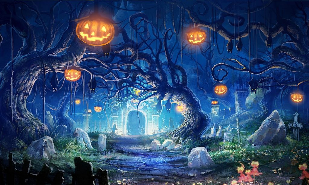 aesthetic autumn halloween wallpaper