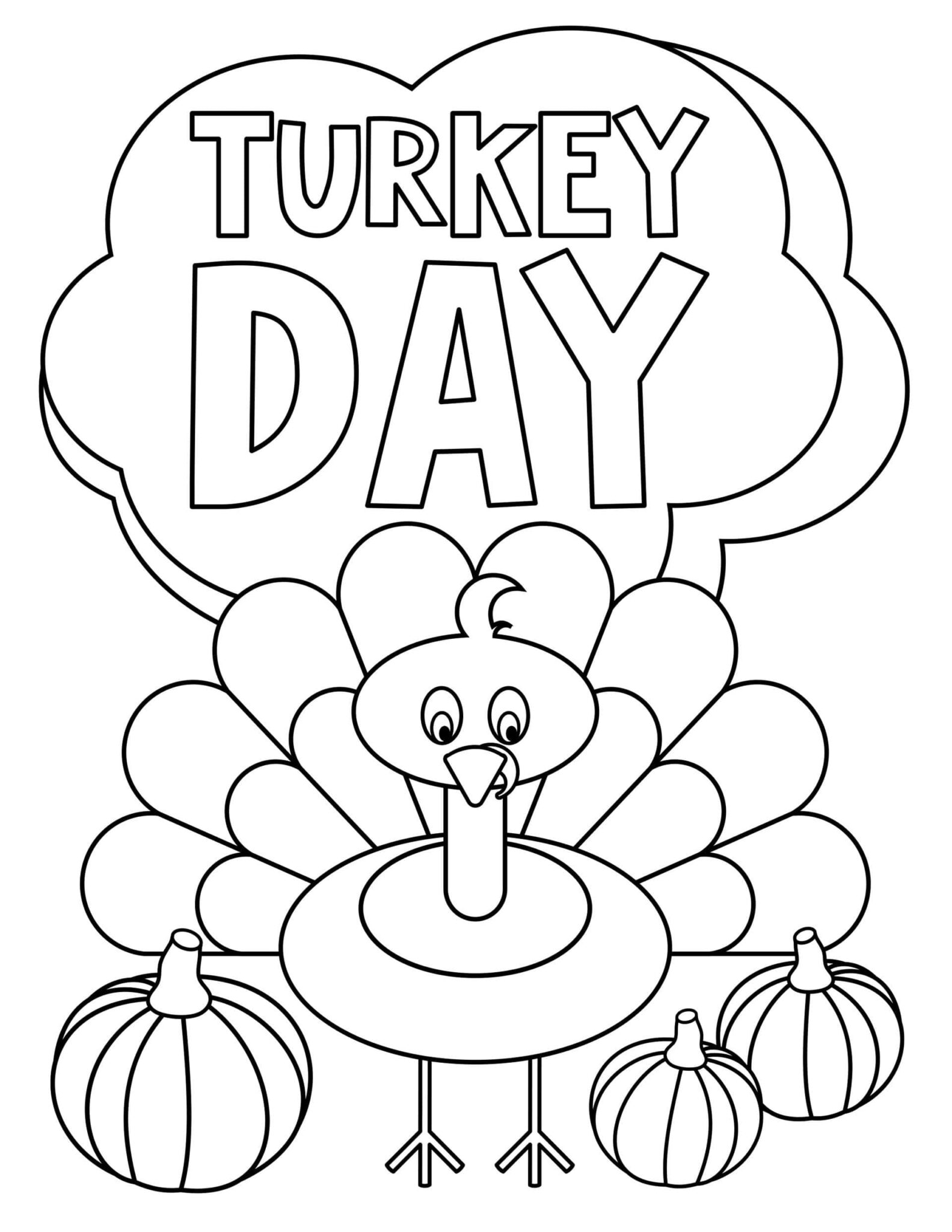 30  FREE Thanksgiving Coloring Pages for Adults Kids