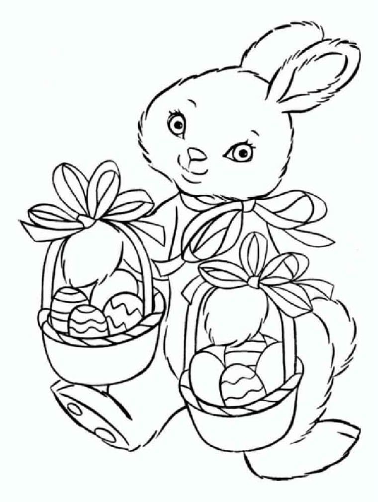 bunny color page