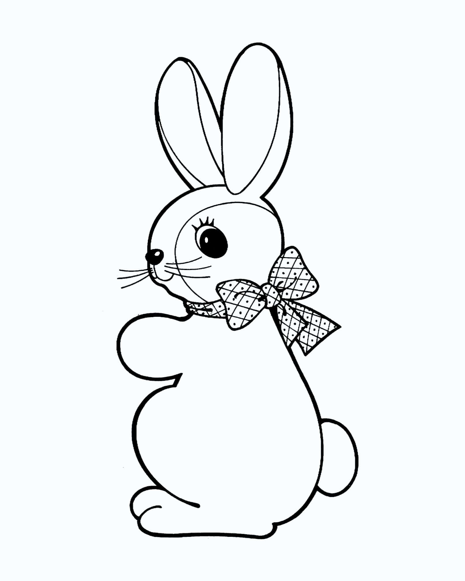 cute baby bunny coloring pages