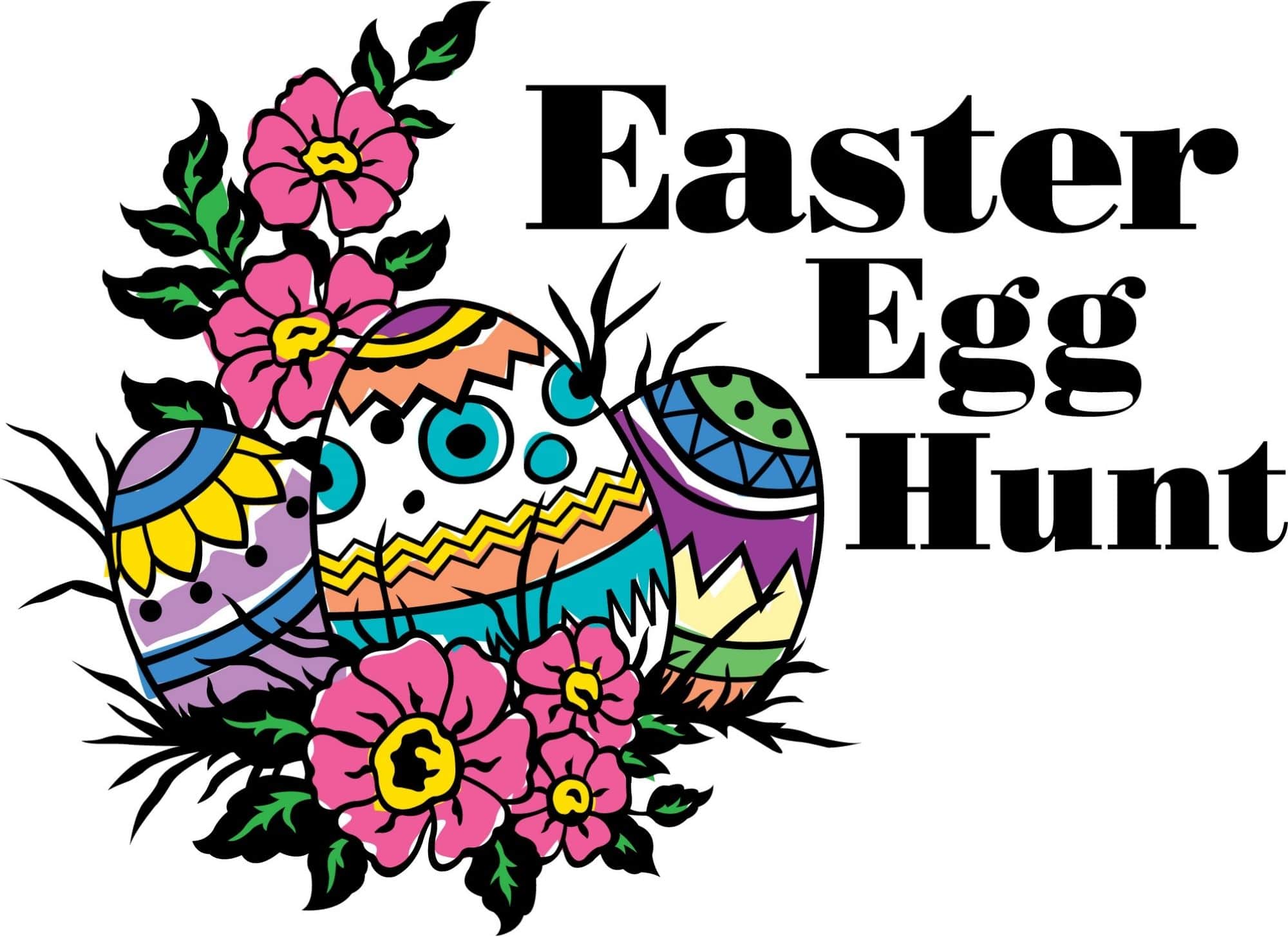 easter egg hunt clipart