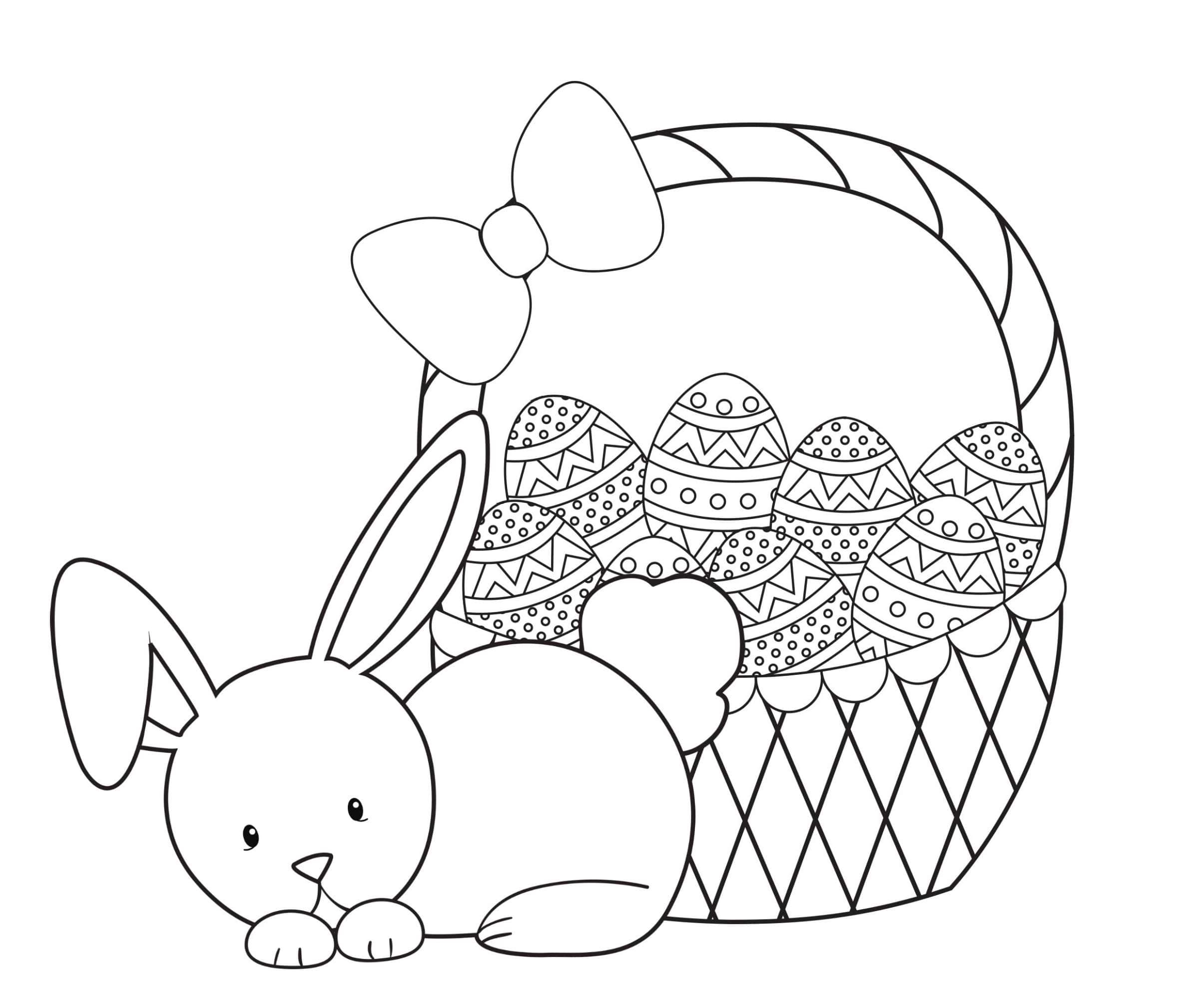 free bunny coloring pages