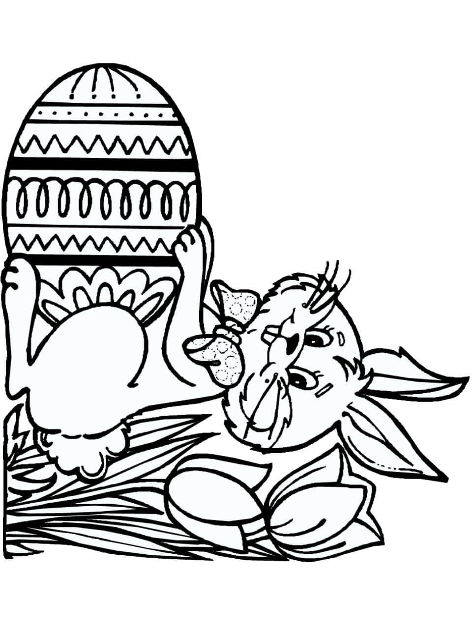 happy easter coloring pages to print