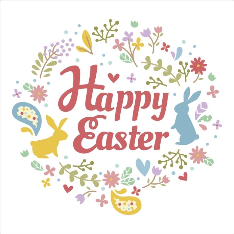 free happy easter card