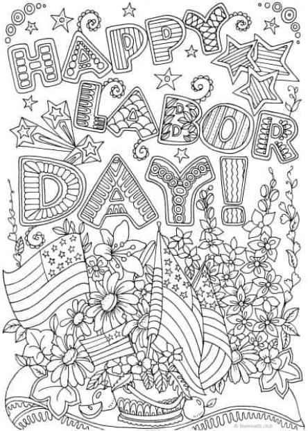 labor day 2022 coloring pages