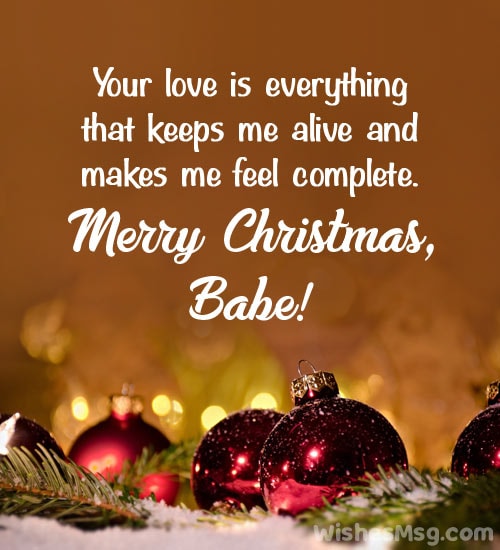 Romantic Christmas Wishes for Her