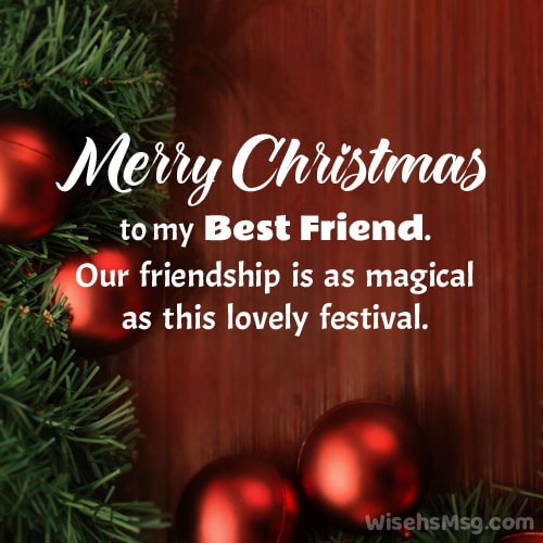 christmas wishes for best friend