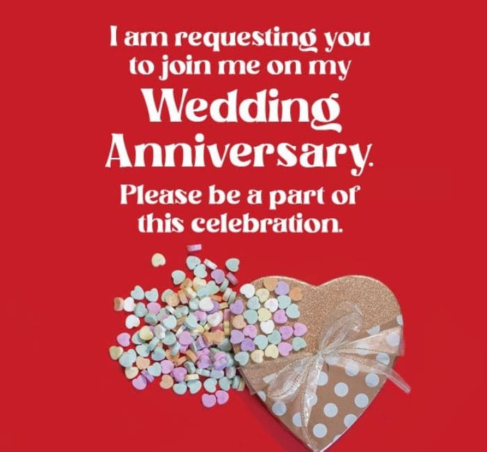Unique Wedding Anniversary Invitation Wording