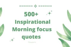 Morning focus quotes