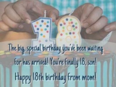 18th Birthday Wishes for Son or Daughter