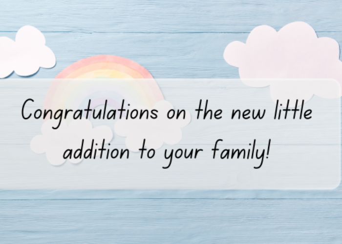 Congratulations for second baby