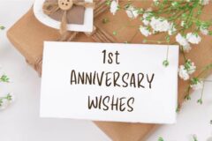 First Anniversary Wishes For Couples